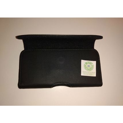 CLASSIC CELL PHONE HORIZONTAL POUCH LEATHERETTE MAGNETIC CLASP BELT CLIP & LOOPS
