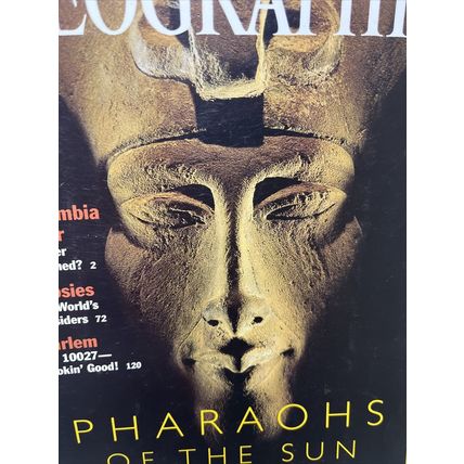 National Geographic Magazine April 2001 Pharaohs Of The Sun -Vintage Collectable