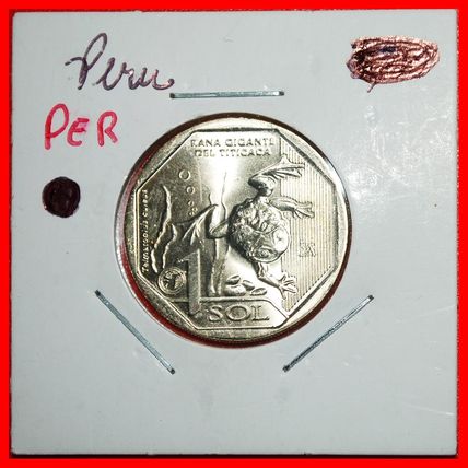 TITICACA FROG: PERU ★ 1 SOL 2019 UNC MINT LUSTRE! IN HOLDER★LOW START★NO RESERVE