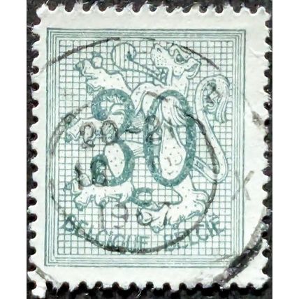 STAMP Belgium SG1342 1957 30c Lion Used