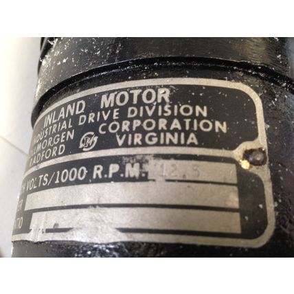 KOLLMORGEN brake,INLAND TTB-2950-3333-A DC SERVO MOTOR,5000 RPM,115V BRAKE,FJ