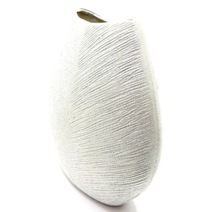 Butterfly Silver Vase Oval Shape 20 CM Gift Home Decor Flowers Dried Decoration