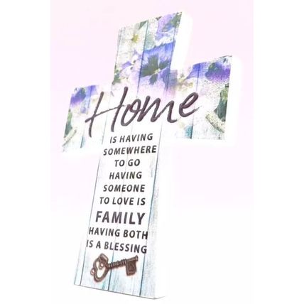 Home Freestanding Cross with Sentimental Verse Gift Home Decor Christianity 7 CM