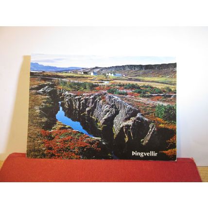 THINGVELLIR, ICELAND used postcard STATE BROADCASTING SERVICE 1981 pm =