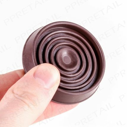 12x NON SLIP LARGE CASTOR CUP Brown Cap Feet Sofa Caster FURNITURE PROTECTORS UK