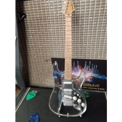 FENDER - Clear Acrylic Strat 1:4 Scale Replica Guitar ~Axe Heaven~