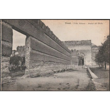 Avanzi del Pecile, Villa Adriana, Tivoli, c.1920 - Papini Cartolina