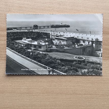 Vintage 1962 Postcard Valentines REAL PHOTO Winter Gardens Cliftonville Margate