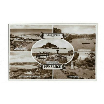 Penzance, Cornwall, Multiview RP Postcard.
