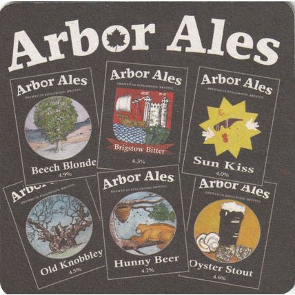 BEER MAT - ARBOR ALES - VARIOUS BEERS - (Cat No 001) - (2009)