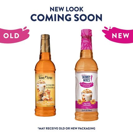 Jordan'S Skinny Syrups Salted Caramel, Sugar Free Flavoring Syrup, 25.4 Ounce Bo