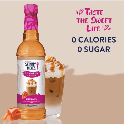 Jordan'S Skinny Syrups Salted Caramel, Sugar Free Flavoring Syrup, 25.4 Ounce Bo