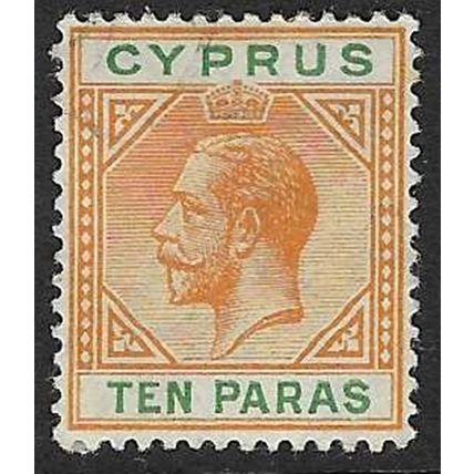 CYPRUS 1912-15 GV MULTI-CROWN CA WMK 10pa USED SG74