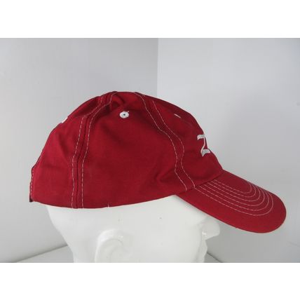 Zildjian 3D Embroidered Logo Baseball Dad Hat Cap Red 100% Cotton Strapback