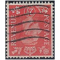 1950 SG507i 2 1/2d Pale Scarlet Wmk INVERTED Good+ Used