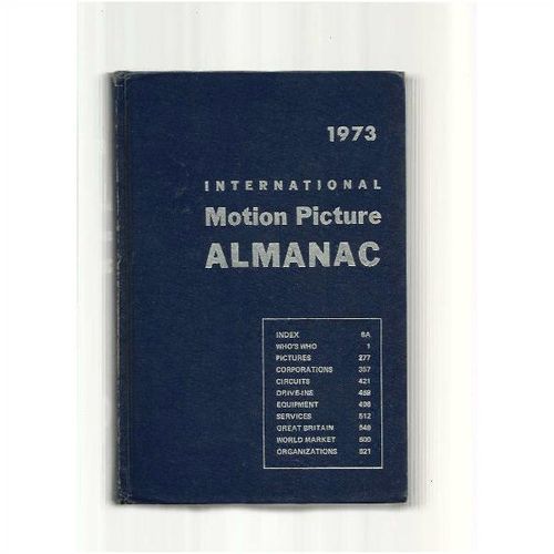 MOTION PICTURE ALMANAC 1973 Movie Trade Yearbook
