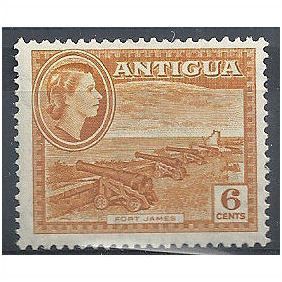 Antigua 1953 SG126 6c Yellow-Ochre Fine Mounted Mint ...
