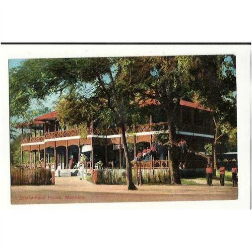 BURMA Mandalay Brotherhood House Postcard by S.P.G. (19)