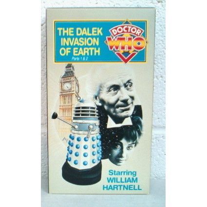 DOCTOR WHO ' VHS ' THE DALEK INVASION OF EARTH : William Hartnell
