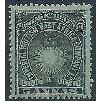 British East Africa 1895 SG29 5a Black/Grey-Blue Mounted Mint....