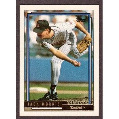 1992 Topps Gold Winners #235 Jack Morris - NM-MT