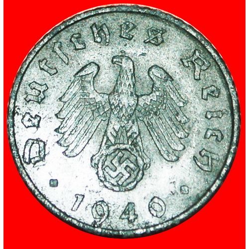 SWASTIKA: GERMANY ★ 5 PFENNIG 1940A! LOW START★NO RESERVE!