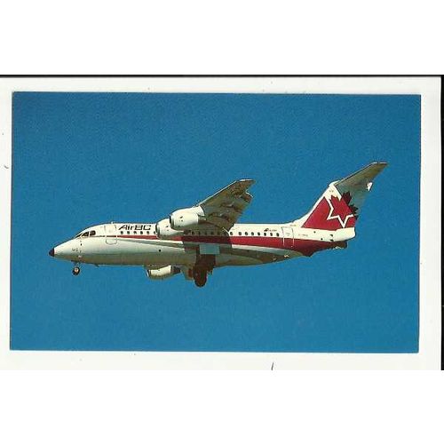 Aviation AIR BC BAe 146-200A Postcard by Mary Jayne (MJ815)