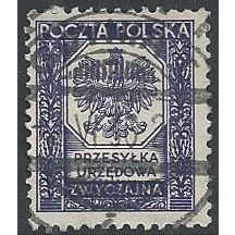 Di Mi 19: violet-blue Official Stamp for Ordinary Mail.