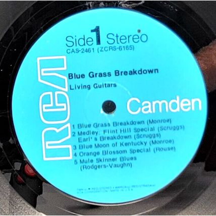 1971 Living Guitars – Blue Grass Breakdown - Vinyl Record LP RCA (P7)