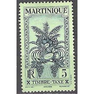Martinique 1933 Michel Taxe 12 Neuf * Cote (2004) 0.60 € Fruits