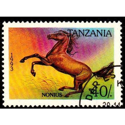 Africa Tanzania 1993 Horse 40/- Used Stamp