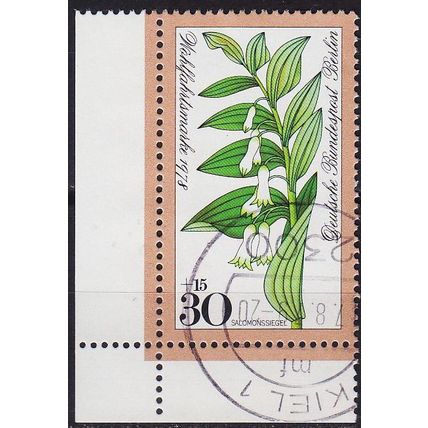 GERMANY BERLIN [1978] MiNr 0573 ( O/used ) [01] Blumen Eckrand