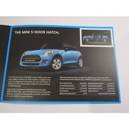 MINI 2015 Join the New Mini Revolutution Advertising Finance Card IOW (AUTO)