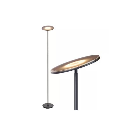 Brightech Sky Flux 67" Classic Black Industrial 1-Light Dimmable LED Floor Lamp