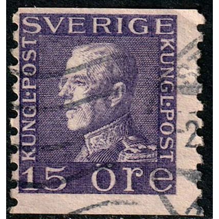 Sverige Sweden 1922 King Gustaf V 15ore Used Stamp