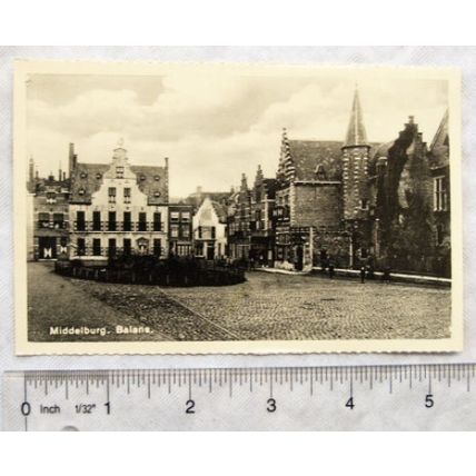 vintage postcard Middelburg - Balans