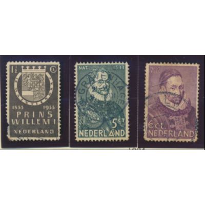 Netherlands Stamps Scott #196 To 198, Used