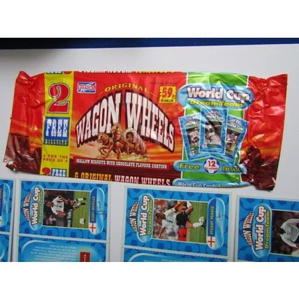 Burtons 1998 Wagon Wheels Football World Cup Dream Team Cards Set Empty Packet.