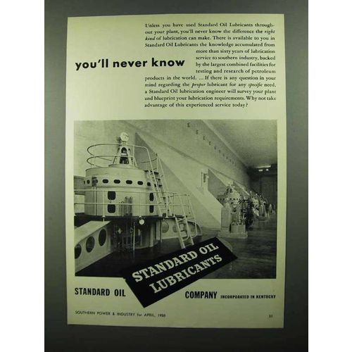1950 Standard Oil Ad - You'll Never Know