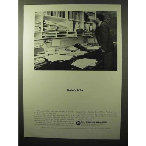 1964 Jet Propulsion Laboratory Ad - Doctor's Office