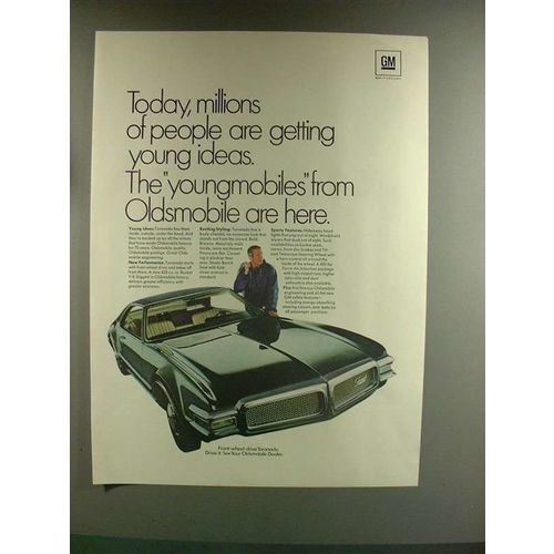 1967 Oldsmobile Toronado Car Ad - Young Ideas