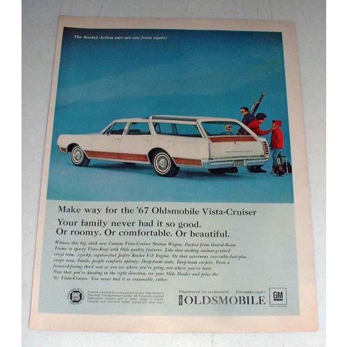 1967 Oldsmobile Vista-Cruiser Station Wagon Ad!