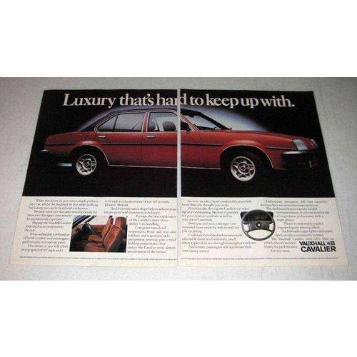 1980 Vauxhall Cavalier Car Ad - Hard To Keep Up With