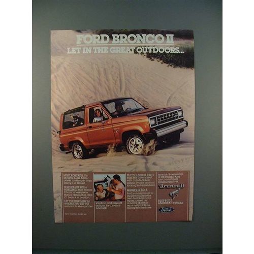 1983 Ford Bronco II Ad - Let in the Outdoors