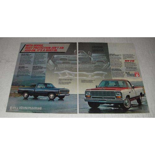 1984 Dodge Ram D150 and Ram D100 Pickup Trucks Ad