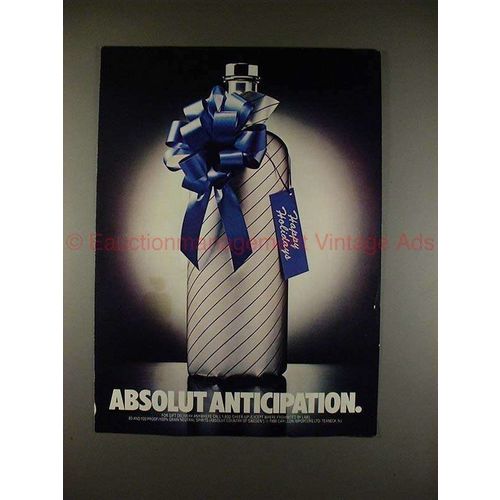 1986 Absolut Vodka Ad - Absolut Anticipation!!