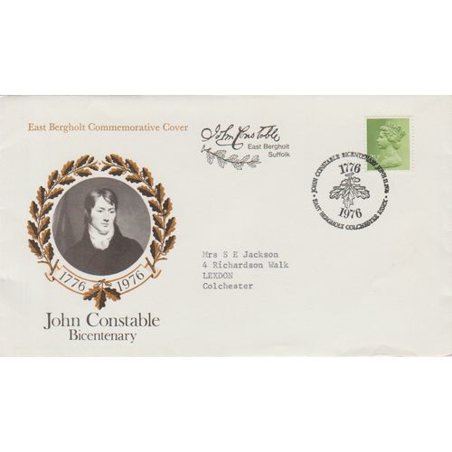 GB 1976 John Constable Bicentenary Special Cover special franking see others