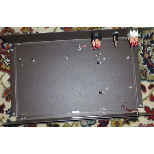 Steel project box Cream Brown 38x26x6.5 cm external