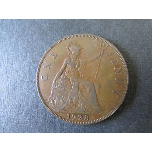 1928 GEORGE V ONE PENNY FREE POST. AAZ
