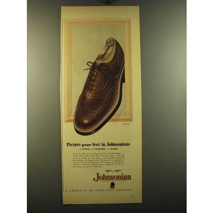 1950 Johnsonian Style 8614 Shoes Ad - Picture your feet in Johnsonians